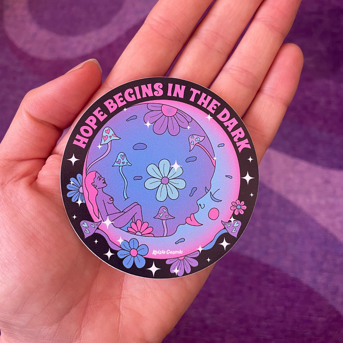 Hope Begins in the Dark Sticker