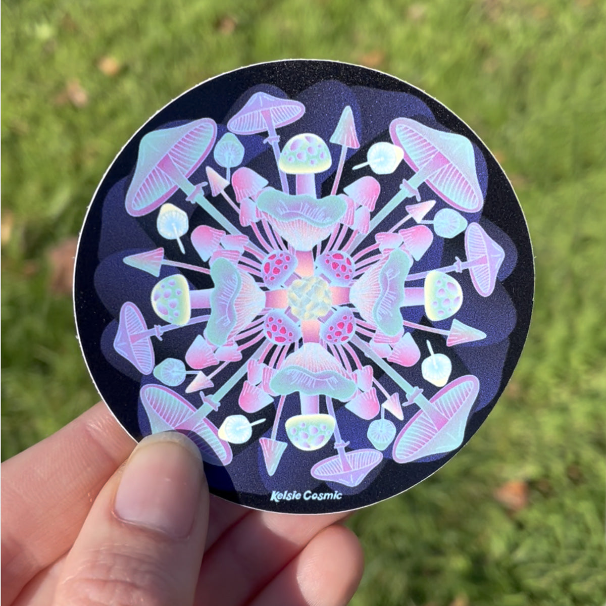 Mushroom Mandala Sticker