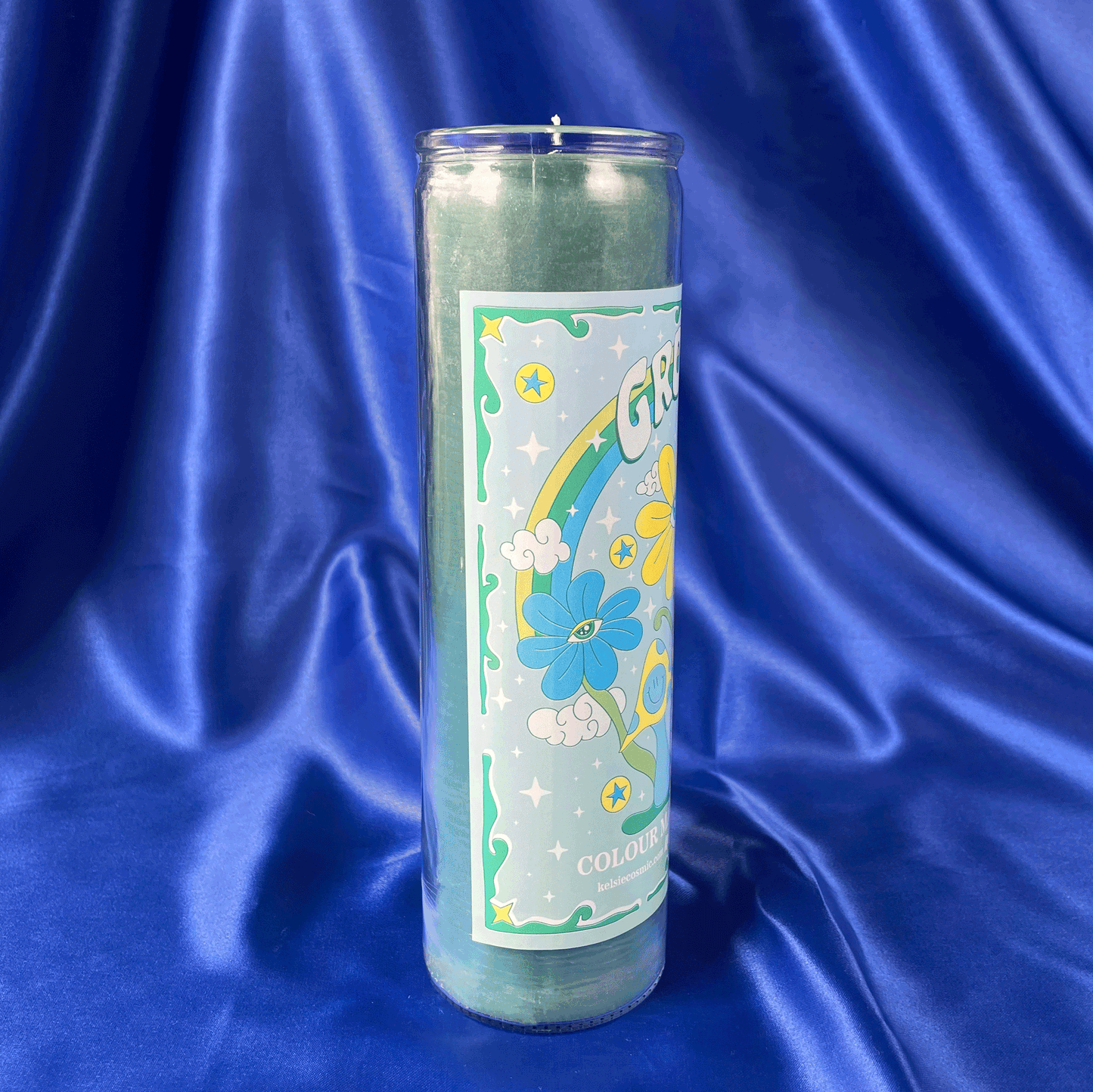 Growth Colour Magic Green Candle