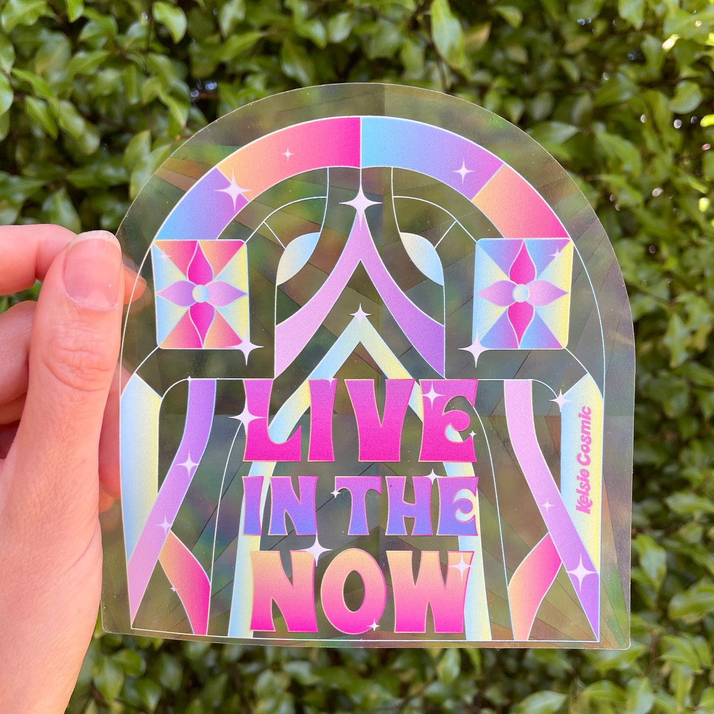Live in the Now Suncatcher Decal