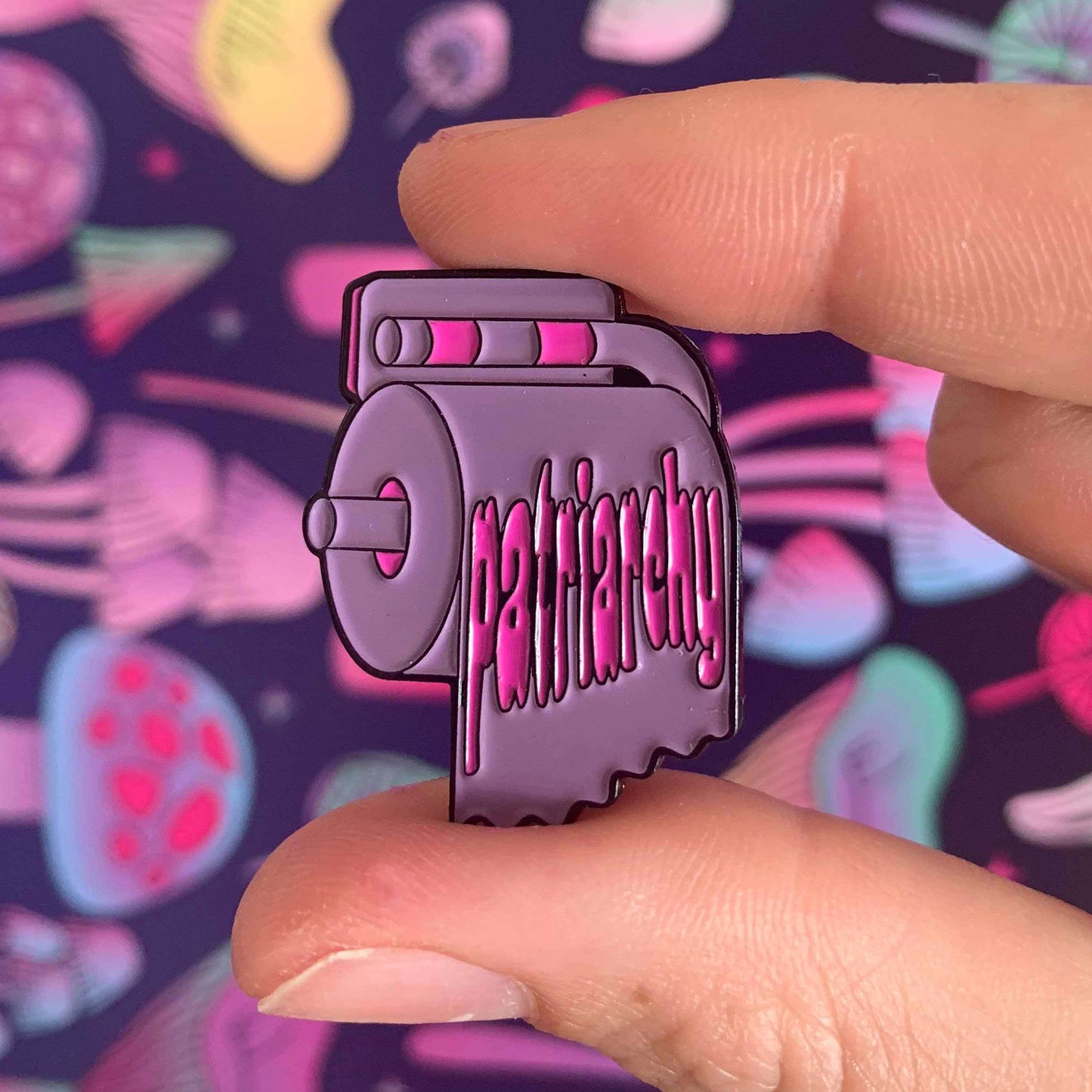 Patriarchy Paper Enamel Pin