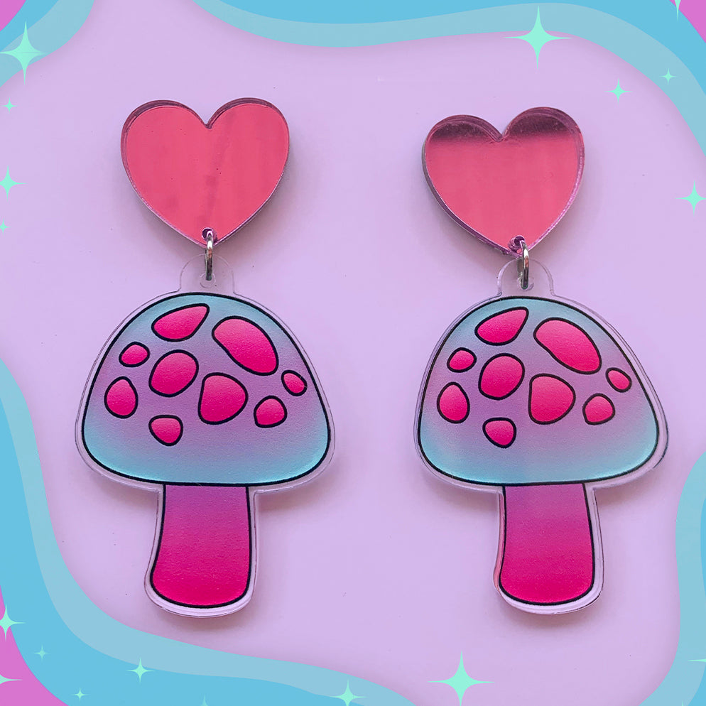Magical Mushroom Earrings