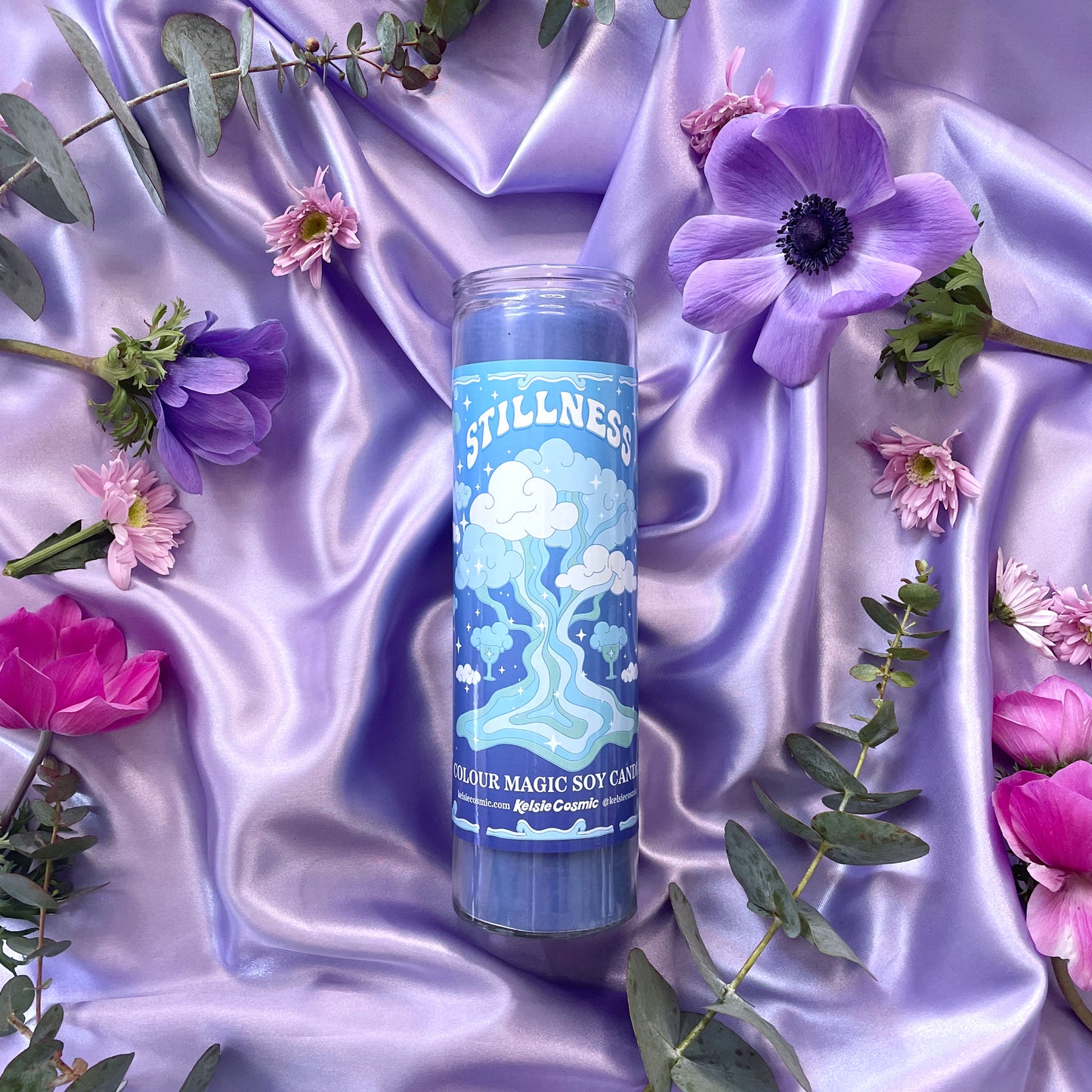 Stillness Colour Magic Blue Candle