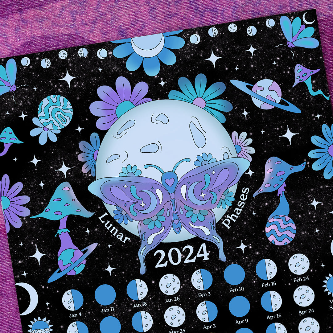2024 Lunar Moon Calendar – Kelsie Cosmic