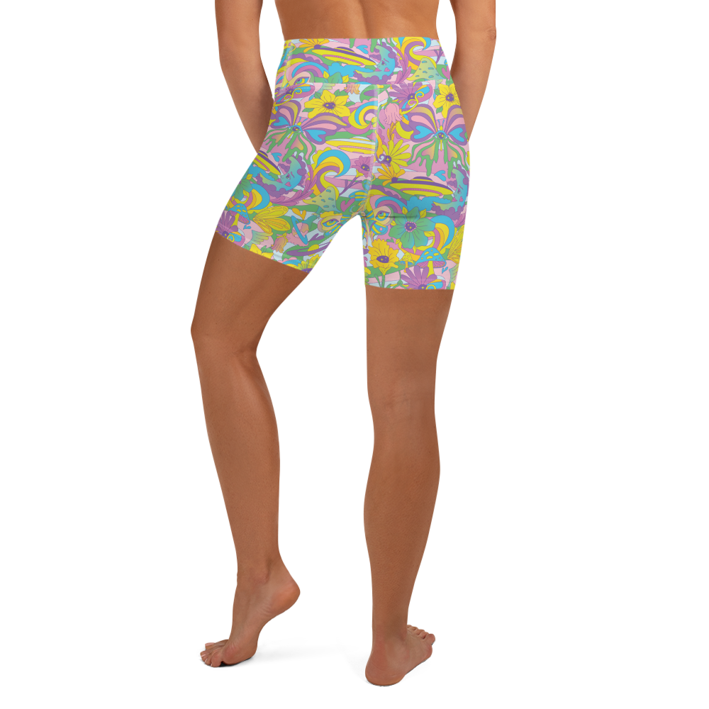 Cosmic Skyway Yoga Shorts