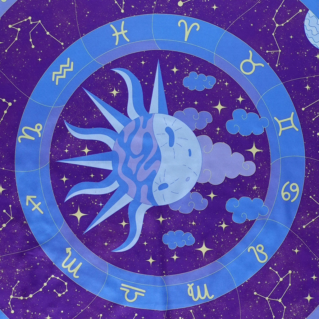 Celestial Zodiac Satin Scarf