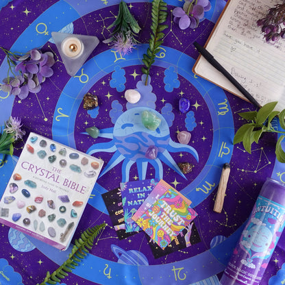 Celestial Zodiac Satin Scarf