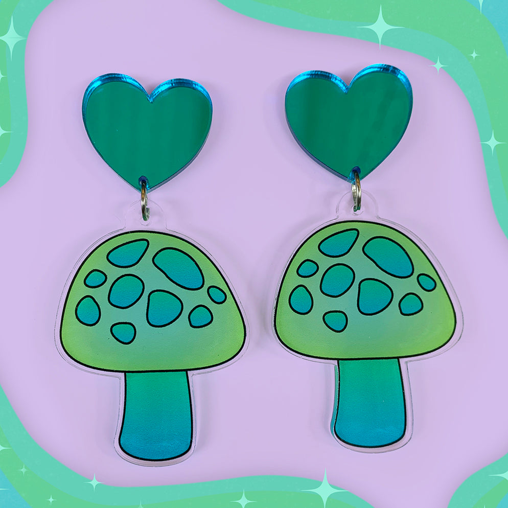 Magical Mushroom Earrings